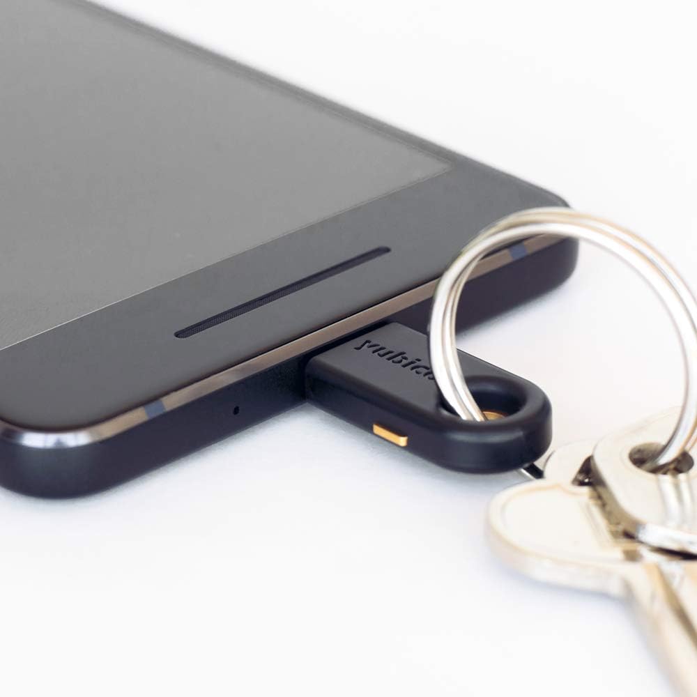 Yubico - YubiKey 5C Nano - Two Factor Authentication USB Security Key, Fits USB-C Ports - Protect Your Online Accounts with More Than a Password, FIDO Certified USB Password Key, Extra Compact Size Pack of 2