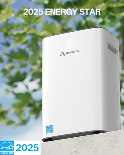 Dehumidifier for Basement, 52 Pints Dehumidifiers for Bedroom Bathroom Large Room Home, 4500 Sq.Ft Dehumidifier with Drain Hose, 2025 Energy Star Certificate, Humidity Control, 24H-Timer, Auto Defrost