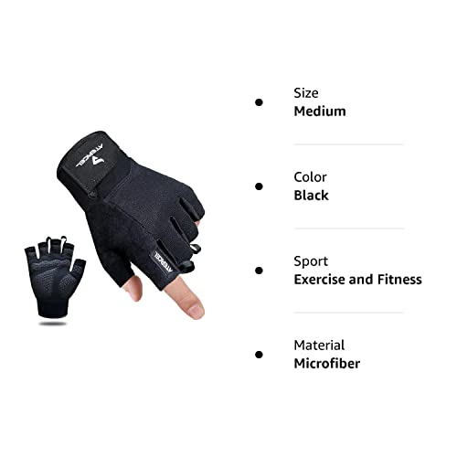 ATERCEL Workout Gloves for Men and Women, Exercise Gloves for Weight Lifting, Cycling, Gym, Training, Breathable and Snug fit