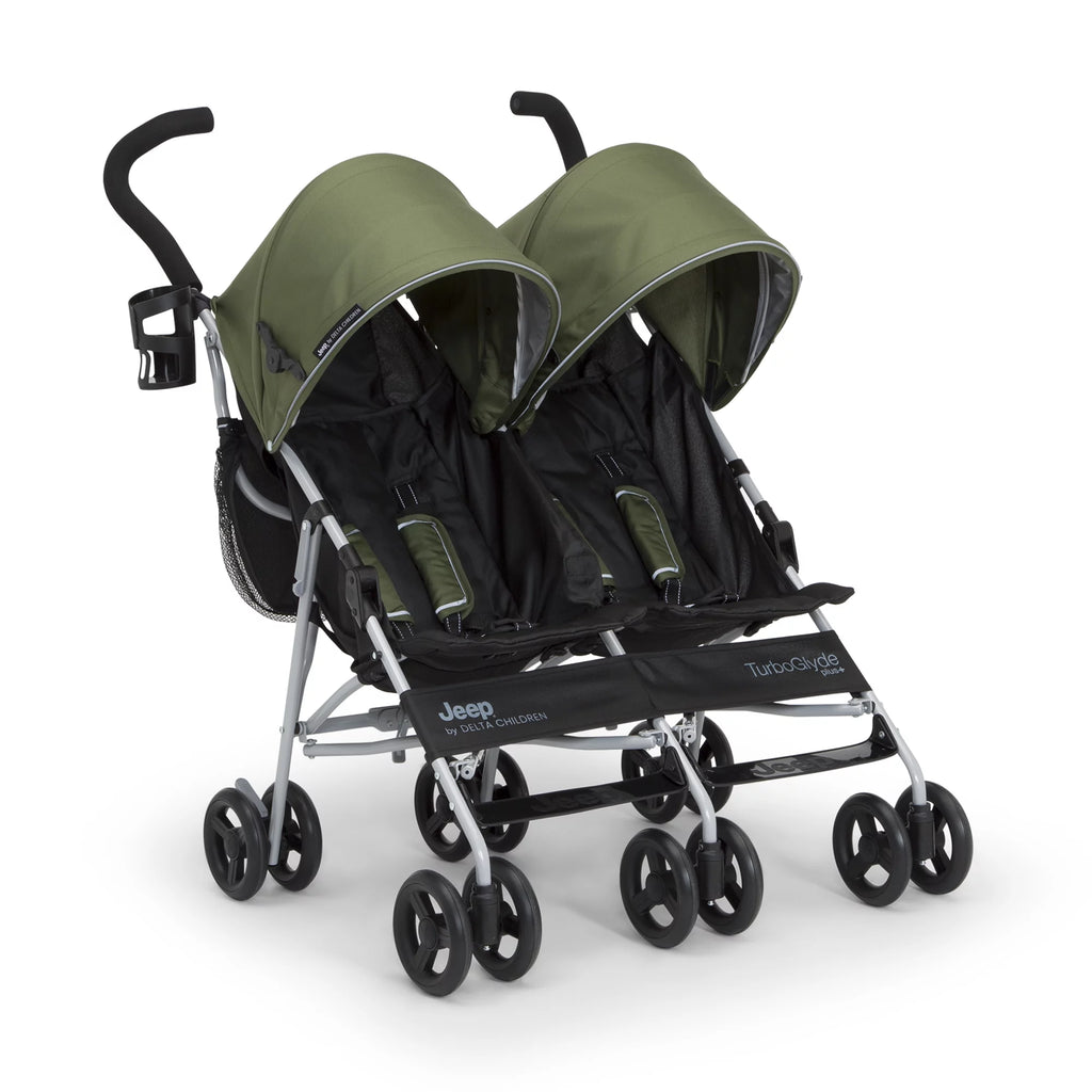 Jeep TurboGlyde Plus Side by Side Double by Delta Children, Olive Green