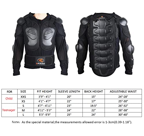 Kids Dirt Bike Gear for Kid Full Body Armor Protective Jacket for Motorcycle Chest Spine Protector Gear Spine Guard