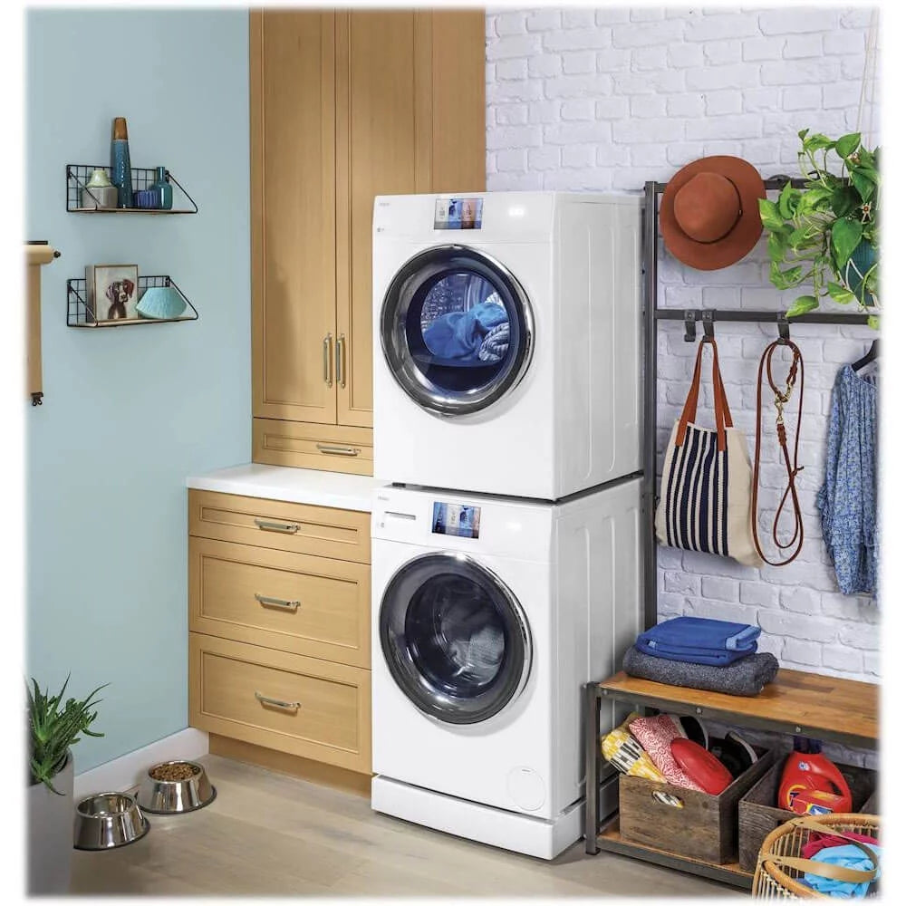 GE GAF140SSNWW 24 inch Washer/Dryer Laundry Pedestal - White