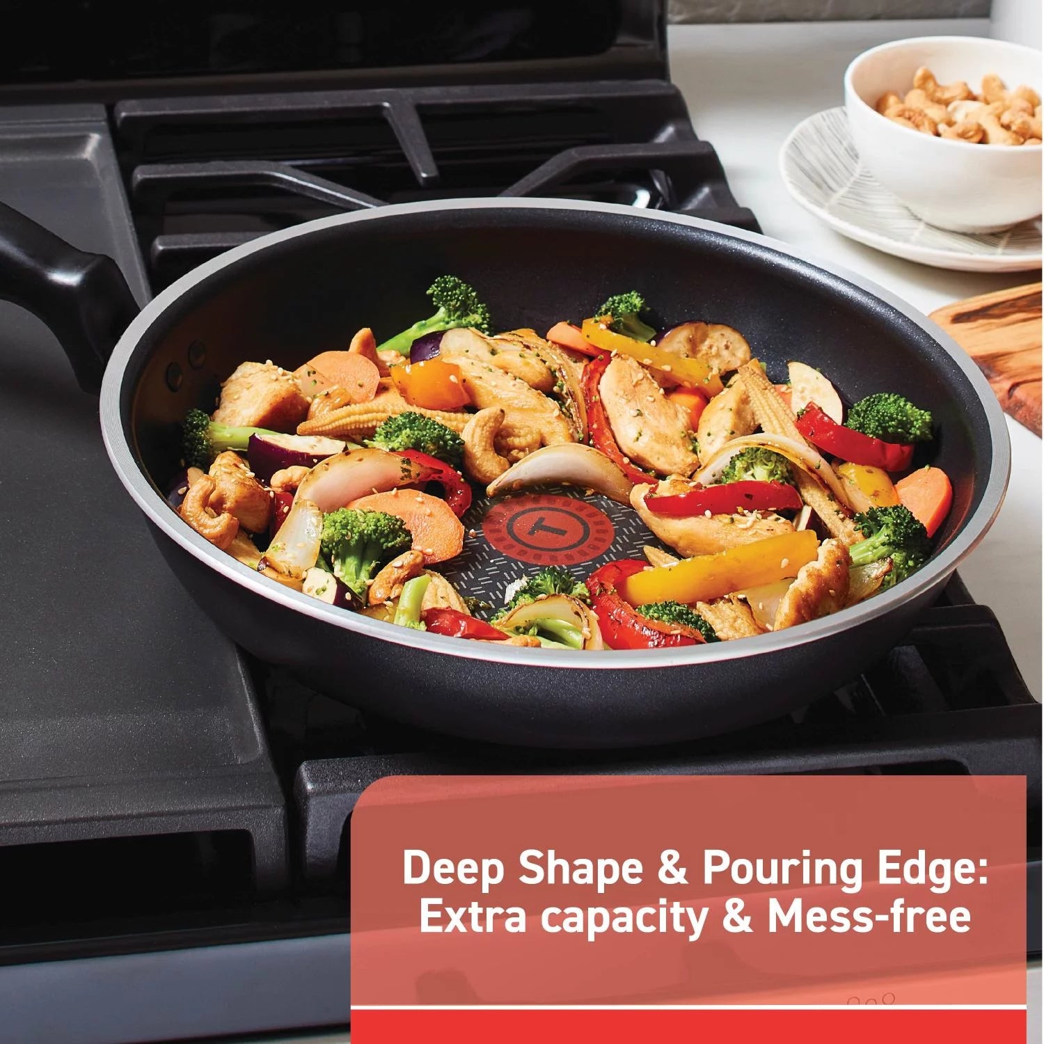 T-Fal Comfort Nonstick Fry Pan, 12 inch, Black