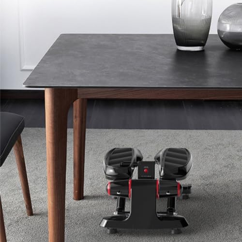 Exercise Bike Silent Under Desk Pedal Exerciser Step Machine for Home/Office Workout, Mini Exercise Training Machine for Arm/Leg Exercise Elderly Rehabilitation Under Desk Bike Pedal Exerciser