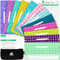 Clever Fox Cash Envelopes for Budgeting System – Budget Envelopes for Cash Budgeting and Saving, Tear and Water Resistant, Includes Carry Pouch & 12 Expense Tracking Budget Sheets, 12 Pack - Chic