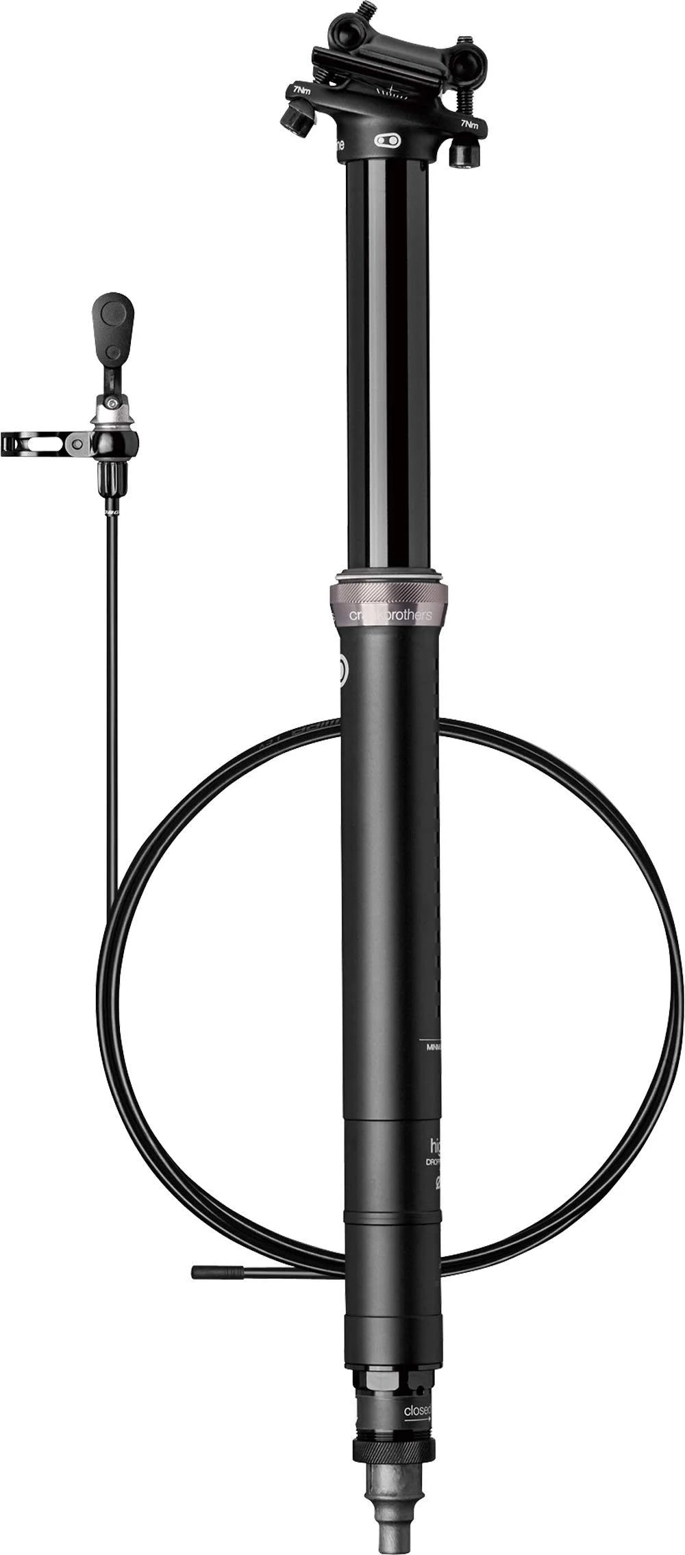 Crank Brothers Highline Dropper Seatpost - 31.6mm, 100mm, Black