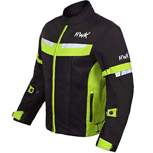 HWK Mesh Motorcycle Jacket Riding Air Motorbike Jacket Biker CE Armored Breathable