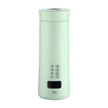 Portable Electric Hot Water Kettle Tea Coffee Kettle Water Boiler with Tea Filter, Keep Warm Travel Electric Kettle for Milk Green