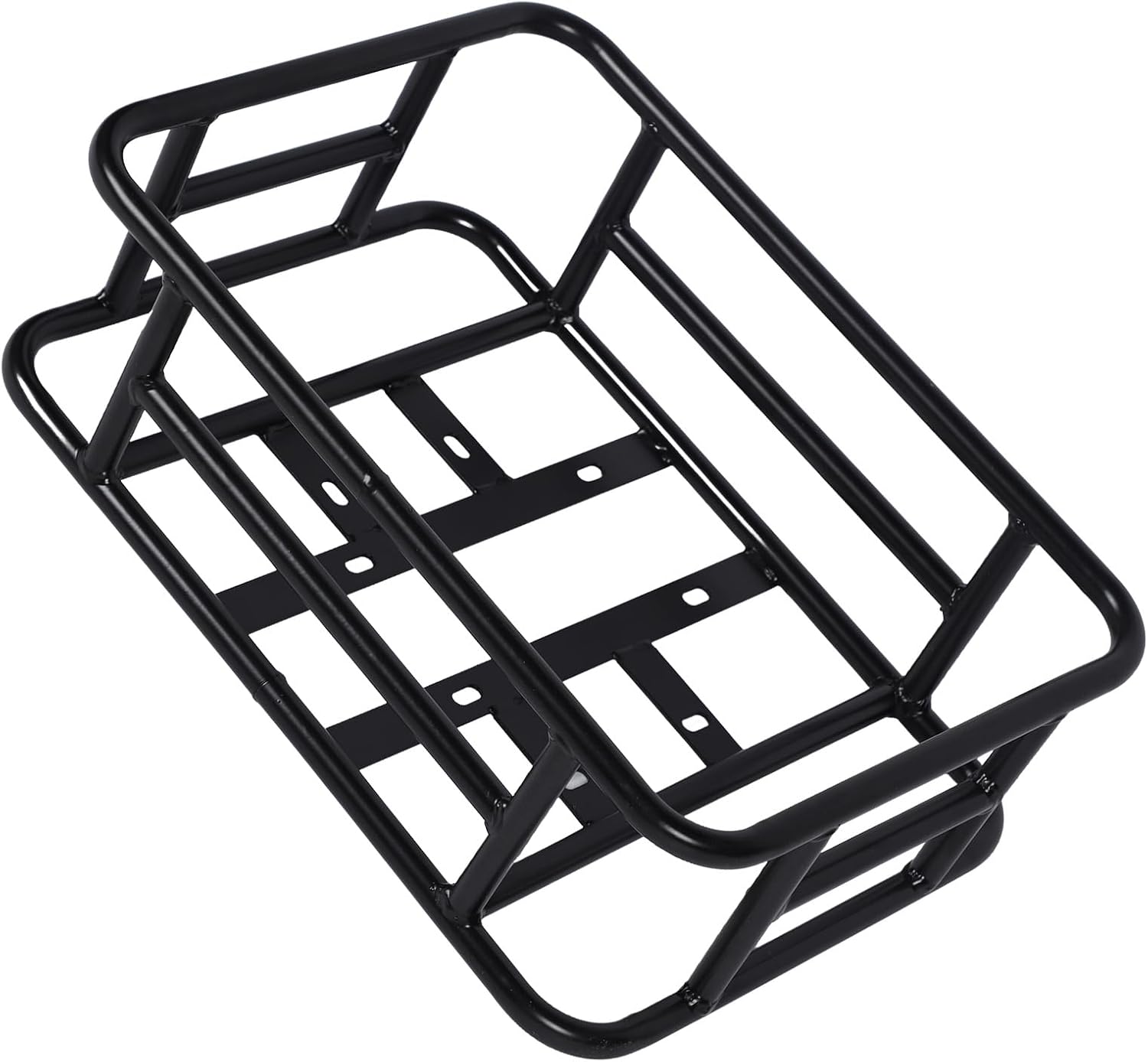 Rear Bike Basket, Iron Basket, Large Capacity Universal Bike Basket Rear with Accessories, Metal Rear Baskets for Bike Trip, Carrying Grocery, Store Parcels