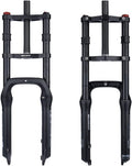Suspension Forks 1 Pcs Double Shoulder Snow Front Fork 20 * 4.0inch / 26 * 4.0 Inch MTB Fork 130mm Travel Air Supension Bike Fork E-Bike Fork MTB Forks