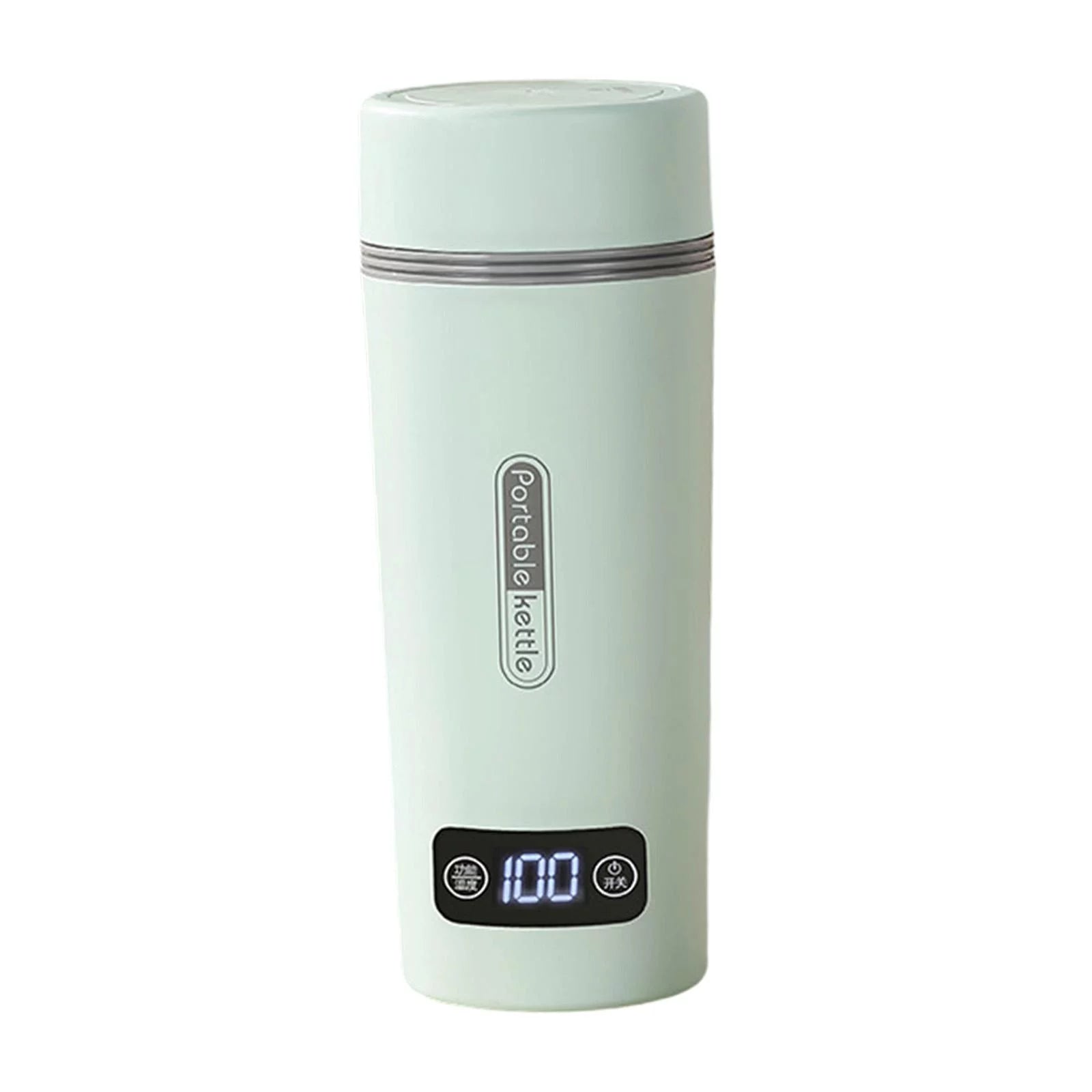 350ml Portable Kettle Electric Tea Kettle Insulated Smart Teapot Coffee Kettle Small Water Boiler for Parties Household Trips green