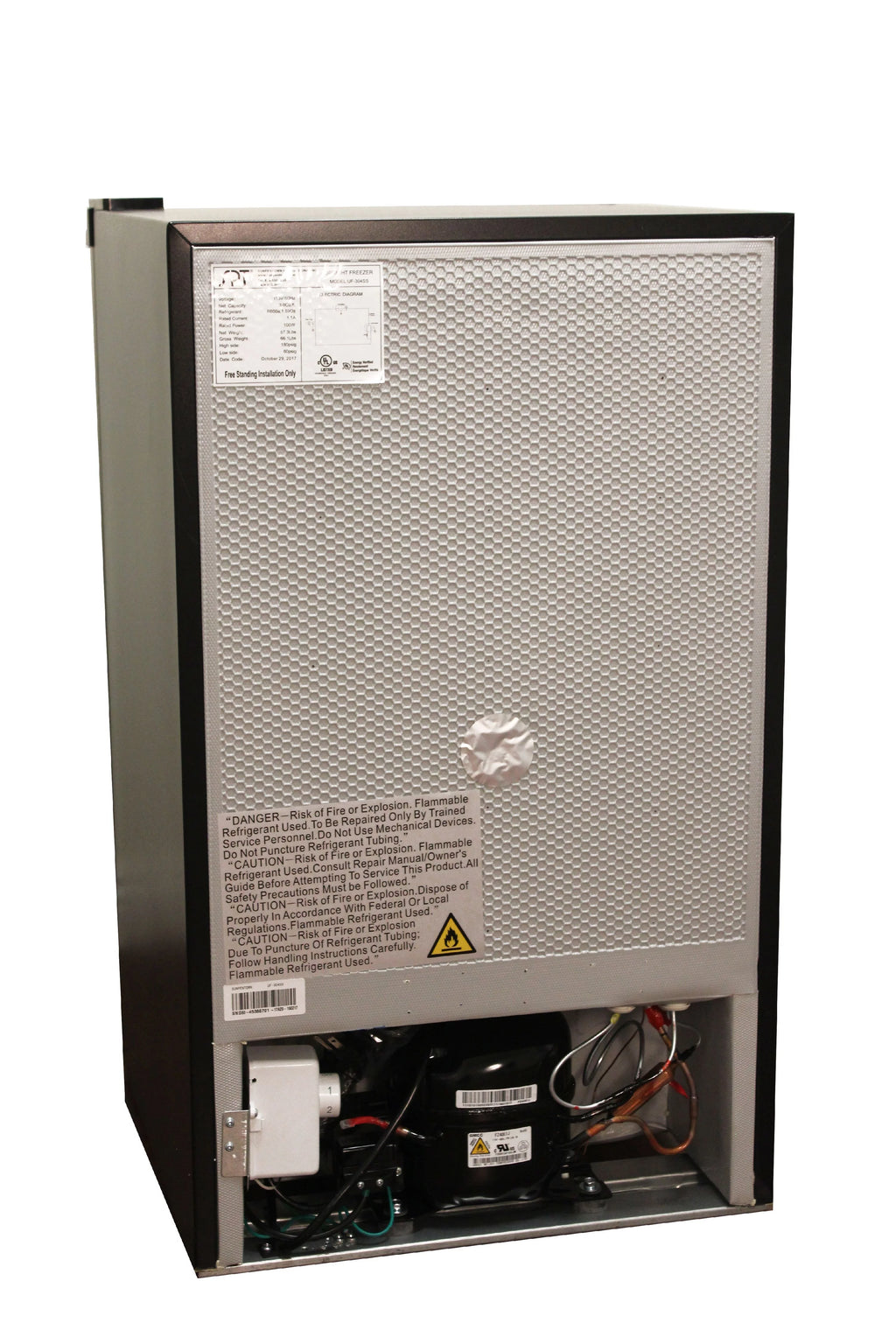 Sunpentown 3.0 Cu ft Upright Freezer with Energy Star, Stainless Steel