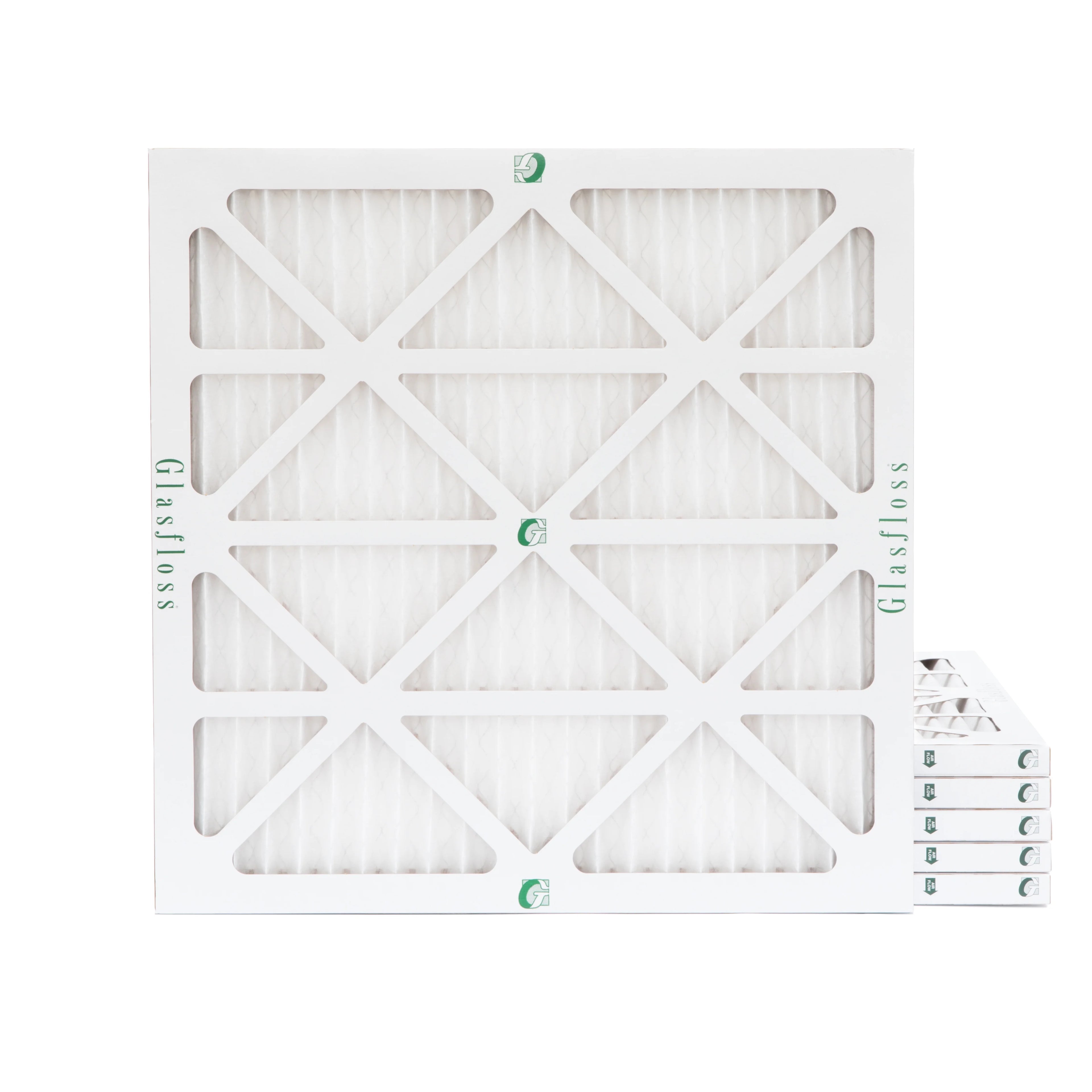 20x22x1 MERV 13 Pleated AC Furnace Air Filters by Glasfloss Industries. 6 Pack