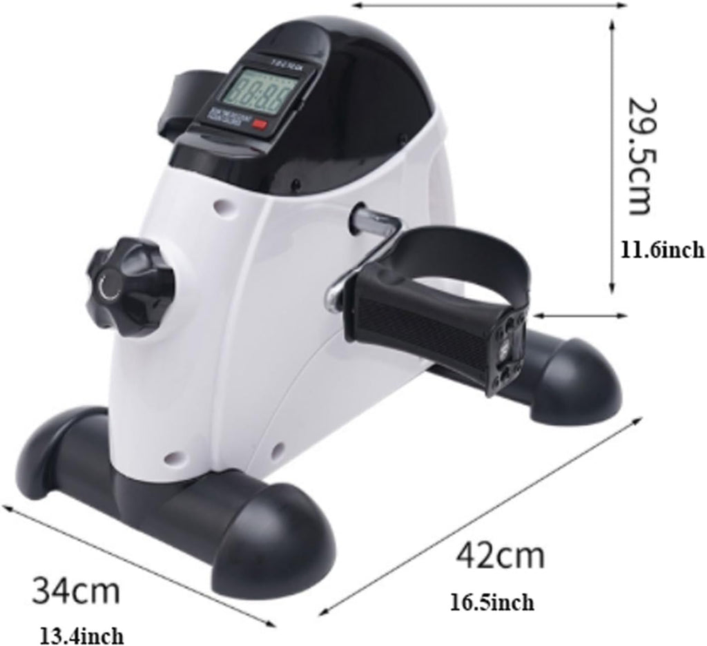 Exercise Bike Indoor Bicycle Under Desk Bike Pedal Exerciser Mini Bike for Leg/Arm Elderly Rehabilitation Training Bike Foldable Peddler with LCD Display for Home/Office Under Desk Bike Pedal Exercise