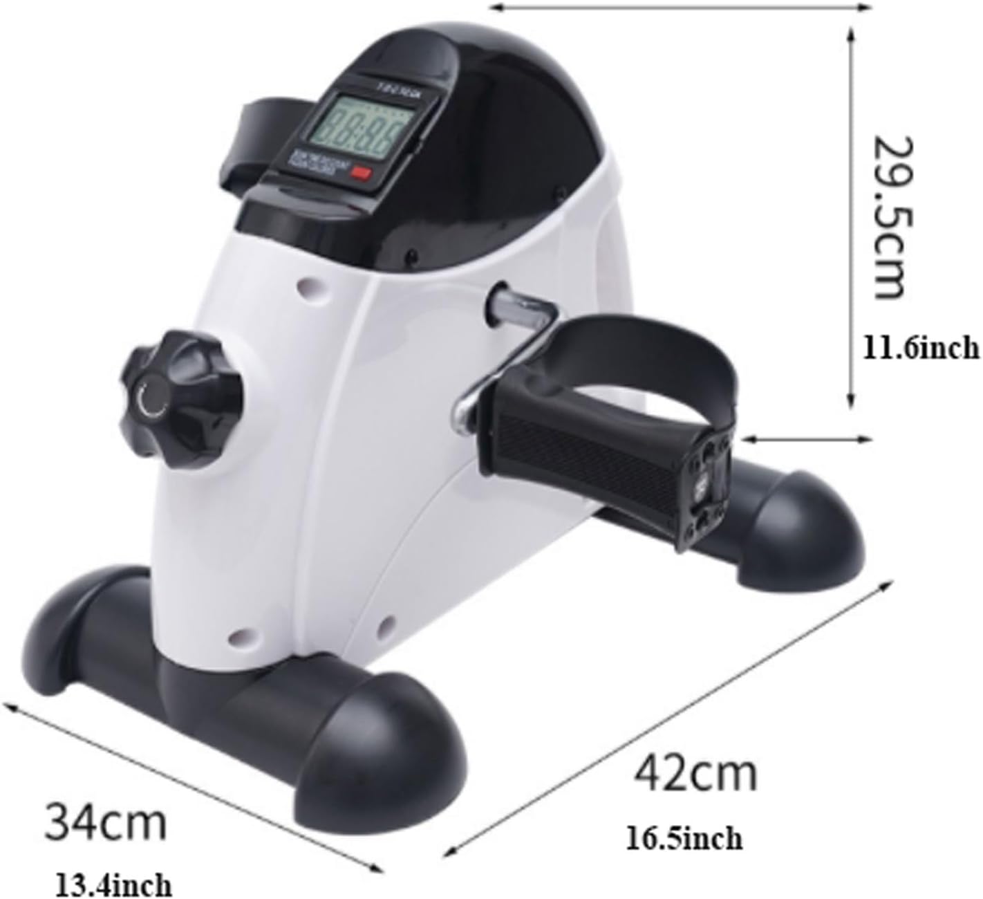 Exercise Bike Indoor Bicycle Under Desk Bike Pedal Exerciser Mini Bike for Leg/Arm Elderly Rehabilitation Training Bike Foldable Peddler with LCD Display for Home/Office Under Desk Bike Pedal Exercise