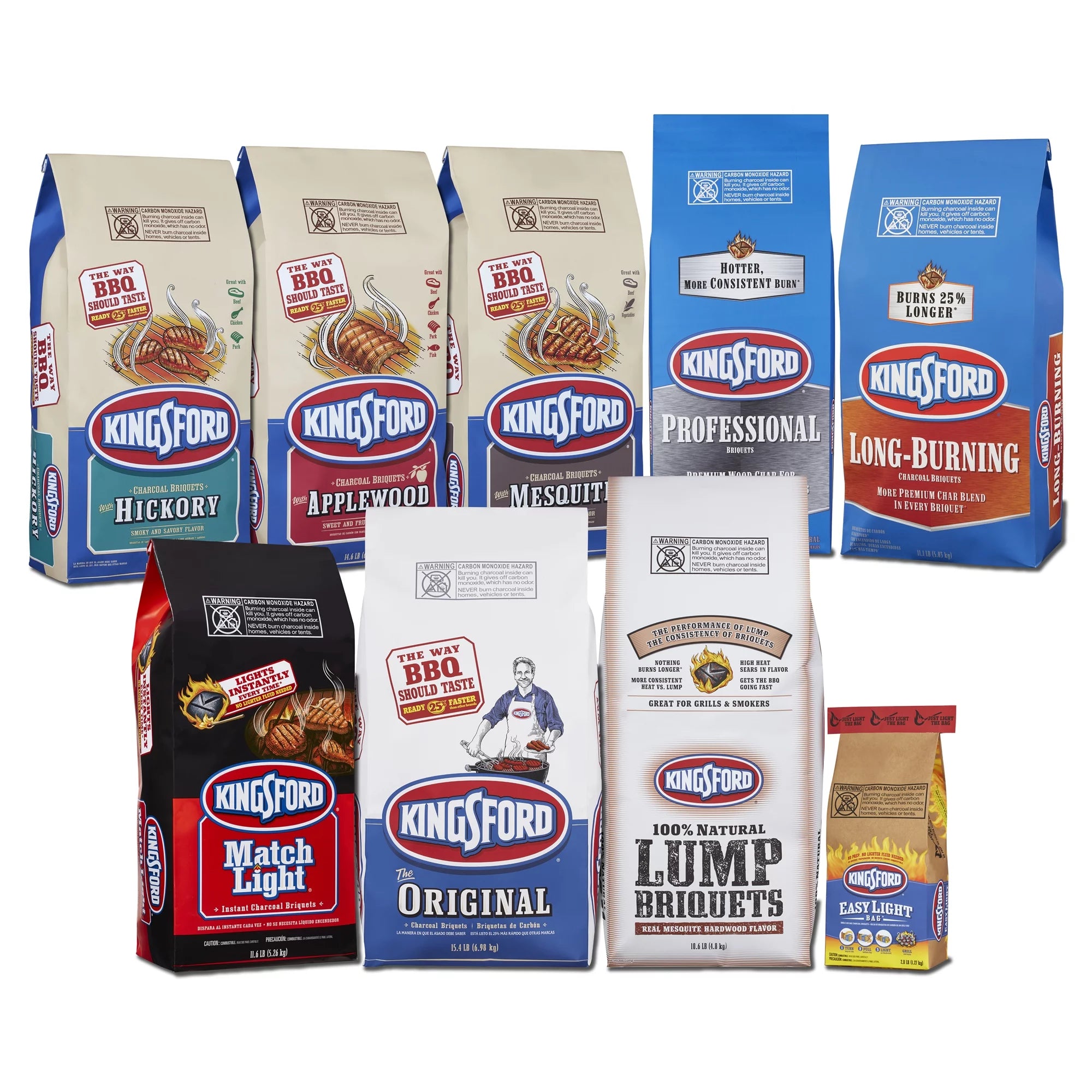 Kingsford Original Charcoal Briquettes, Two 16.7 lb Bags