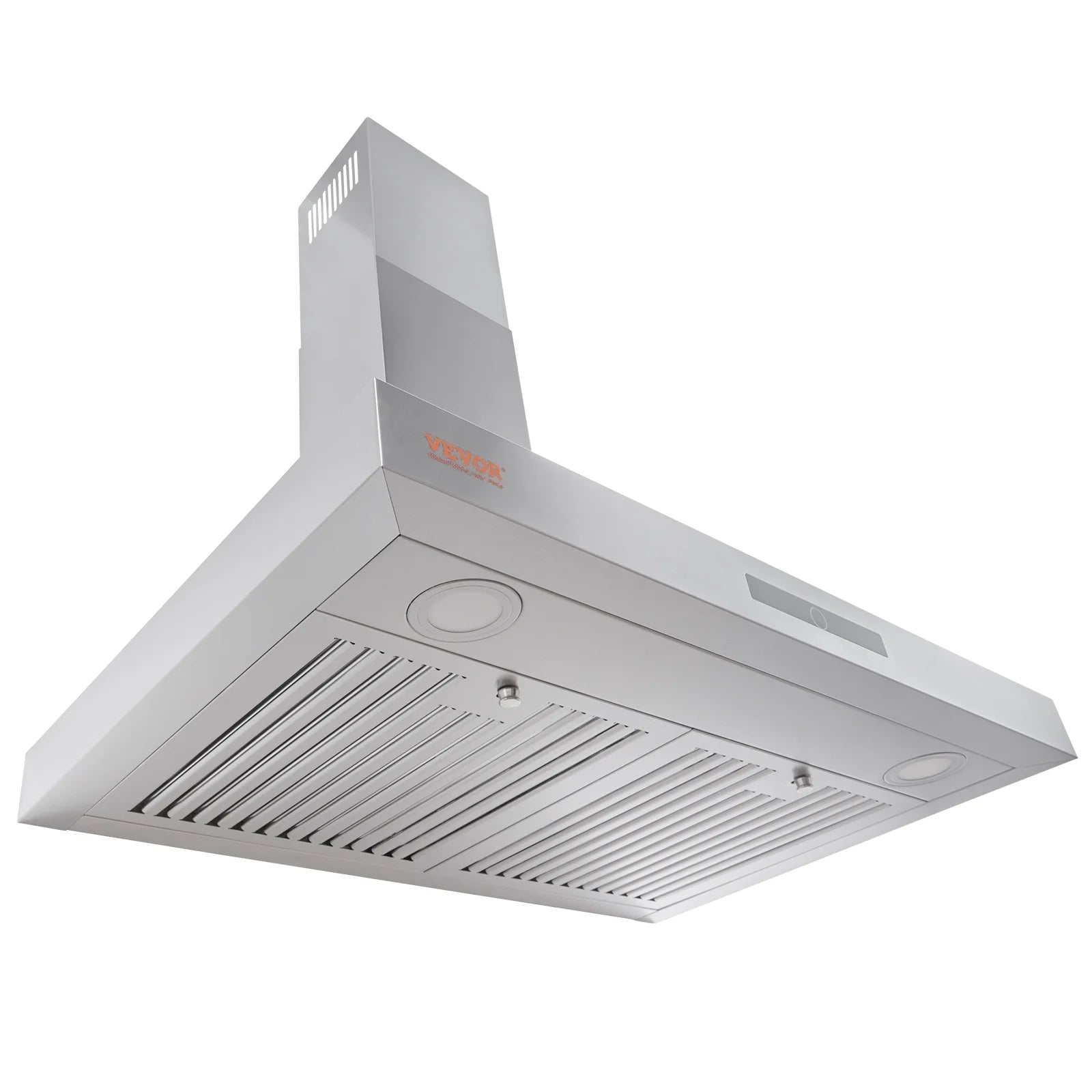 BENTISM 30" 350cfm 3 Speed Wall Mount Range Hood Ductless Kitchen Vent Stainless Steel 6" Round Vent