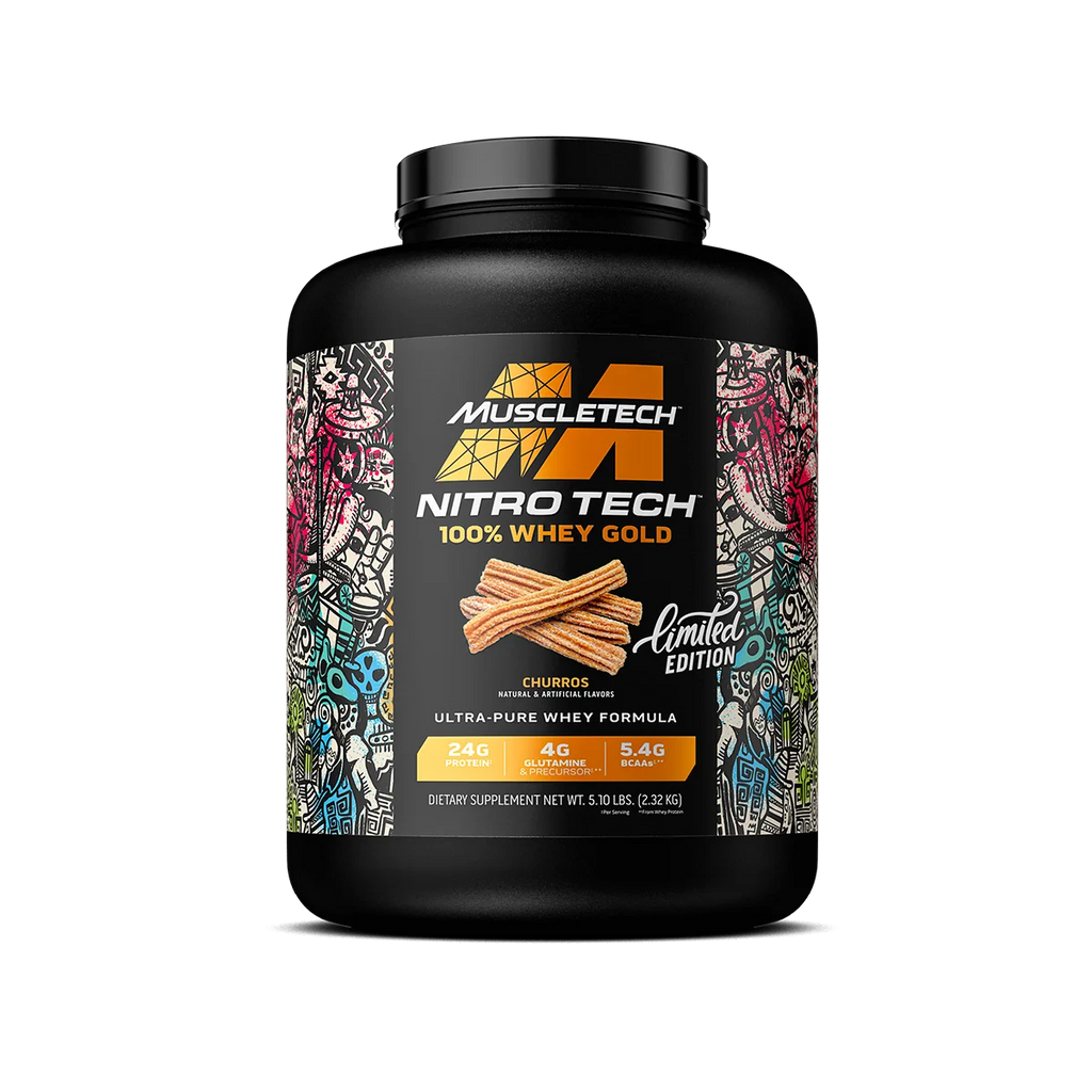 Whey Protein Powder | MuscleTech Nitro-Tech Gold Isolate Smoothie Mix for Women & Men Churros Limited Edition, 5 lbs (69 Serv)