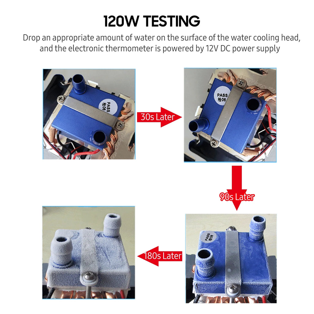 180W High Power Semiconductor Refrigeration Fish Tank Chiller 12V Refrigerator Cooling-water Machine Chiller Water Cooler Aquarium Chiller with 6pcs Heat Dissipation Copper Pipe for 40 Liters Aquarium