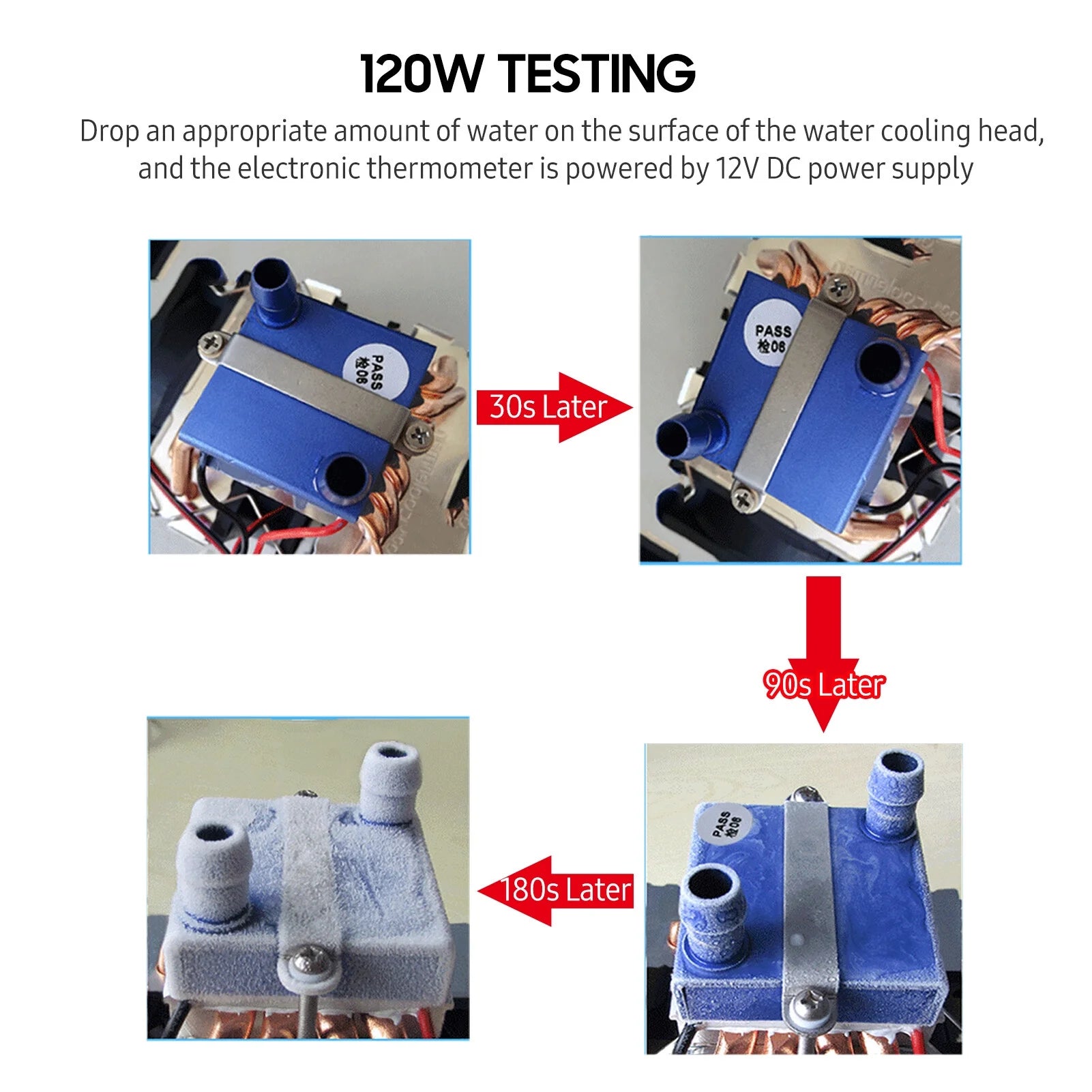 180W High Power Semiconductor Refrigeration Fish Tank Chiller 12V Refrigerator Cooling-water Machine Chiller Water Cooler Aquarium Chiller with 6pcs Heat Dissipation Copper Pipe for 40 Liters Aquarium