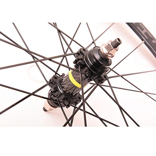 700C Racing Bicycles Wheel 40 Knife Carbon Tube Hub Dead Fly Field Wheel Set Fixed Gear Aluminum Alloy Rim 40mm High
