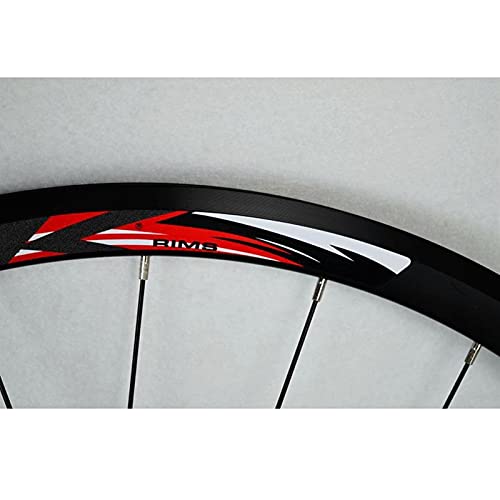 700C Road Bike Wheelset Cyclocross Road Disc Brake Wheel V/C Brake Double Wall Quick Release 7 8 9 10 11 Speed Freewheel 24 Holes 1700g