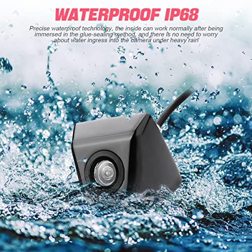 Backup Camera for Car, Waterproof Rear View Camera with Moveable Guideline, HD 960x720 Image Super Night Vision Car Backup Camera, 4 Layer Glass Lens 155 Degree Wide View Angle