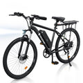 isinwheel M10 Electric Bike Adult 500W, 26" Commuting Electric Mountain Bike 20MPH Max Range 55+ Miles, Professional 35-Speed, Removable Battery, Front Fork Suspension Lightweight Electric Bicycle