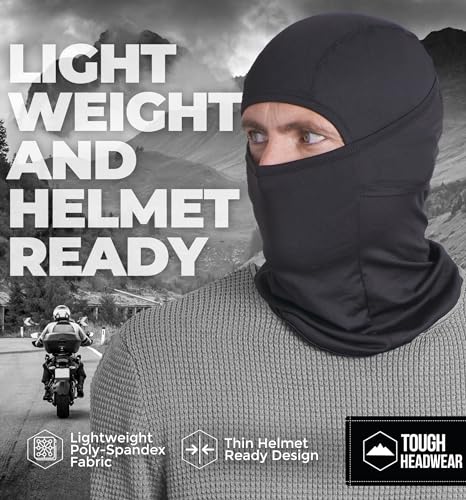 Black Balaclava Ski Mask - Summer Balaclava,Motorcyle Face Mask,Bike Mask & Shiesty Mask- Balaclava Face Mask for Men & Women