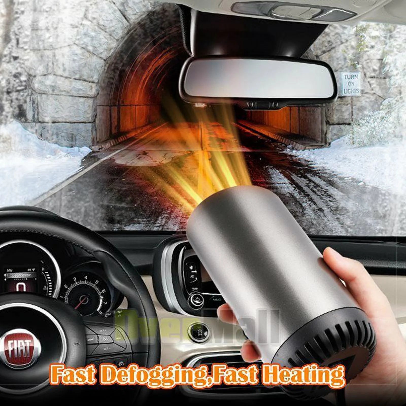 2-In-1 Portable Space Heater for Camping Tent Car Heater