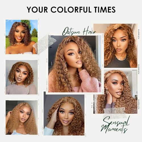 Curly Bob Wig Human Hair 13x4 Lace Front Wigs Human Hair Curly Wigs for Black Women HD Transparent Water Wave Lace Front Wigs Wet and Wavy Glueless Frontal Wigs Human Hair Pre Plucked With Baby Hair