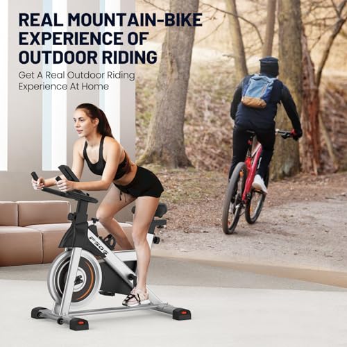 Exercise Bike, Stationary Bikes for Home Indoor Cycling Bike Cycle Bike with Digital Display & Comfortable Seat Cushion