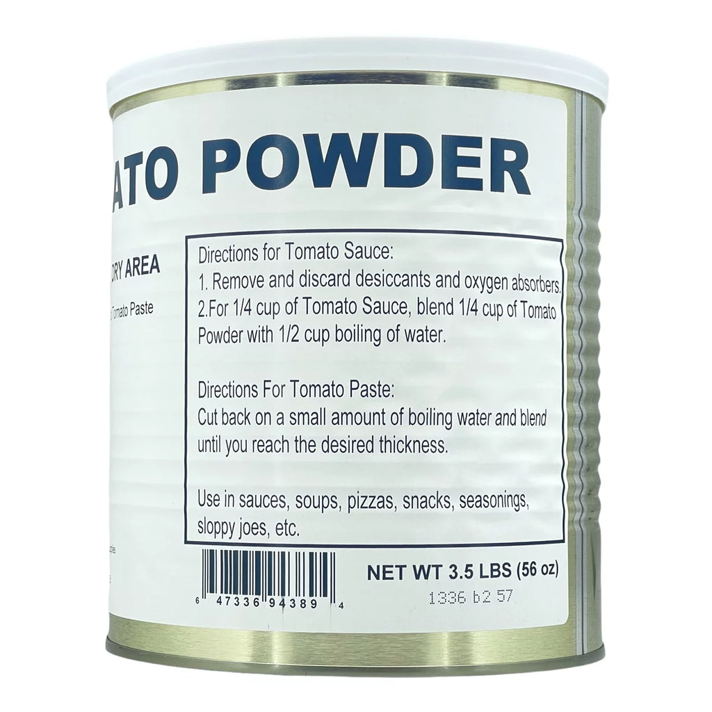 Military Surplus Freeze Dried 25+ Years Long Shelf Life | Emergency Camping Food for Hiking, Backpacking | Tomato Powder #10 Can - 1 Can ✅