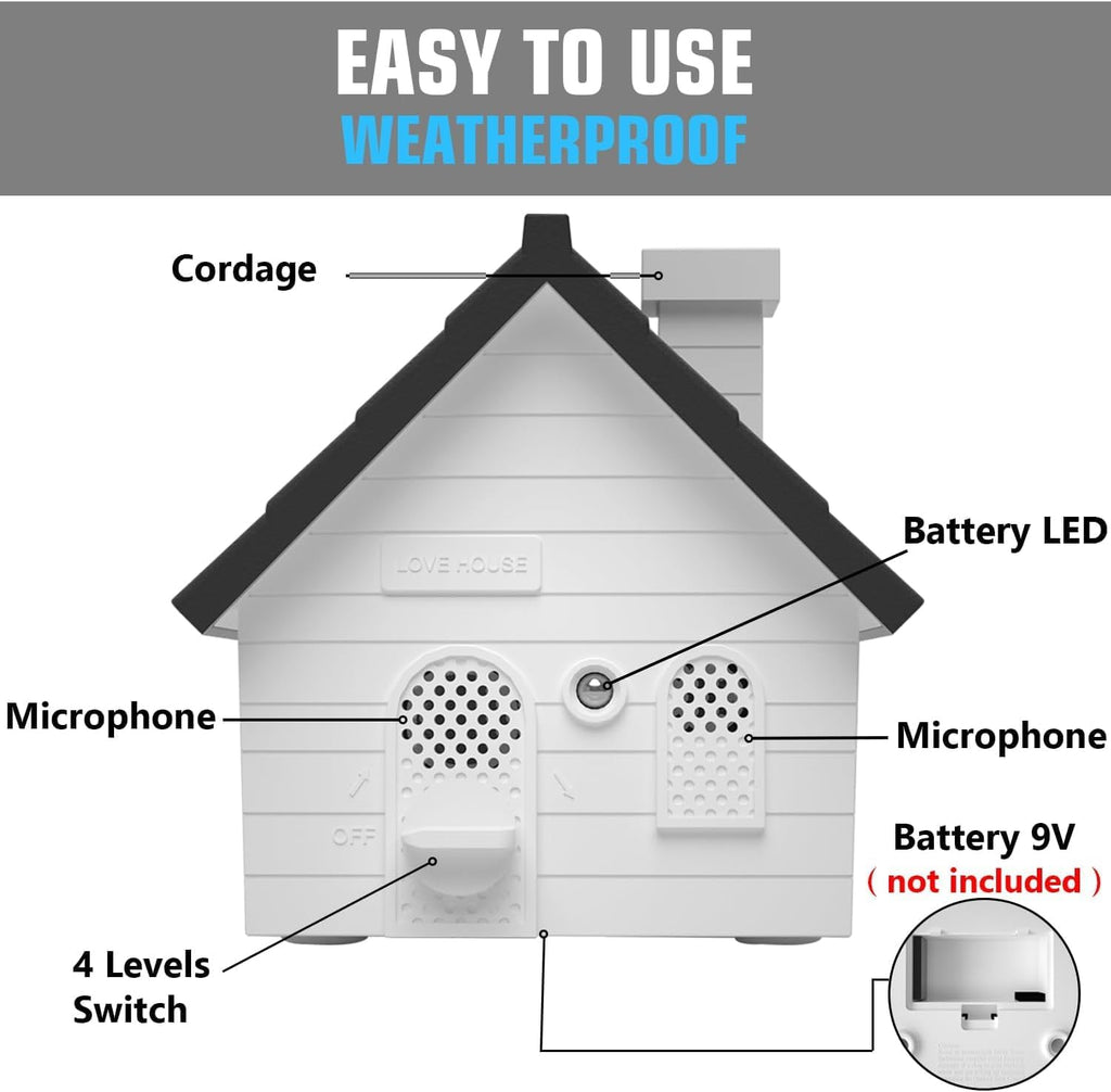Bark Box, Anti-Barking Device for Dogs, Ultrasonic Dog Bark Deterrent Devices, 50 Ft. Dog Barking Stopper Indoor Outdoor, Suitable for Small Medium Large Dogs