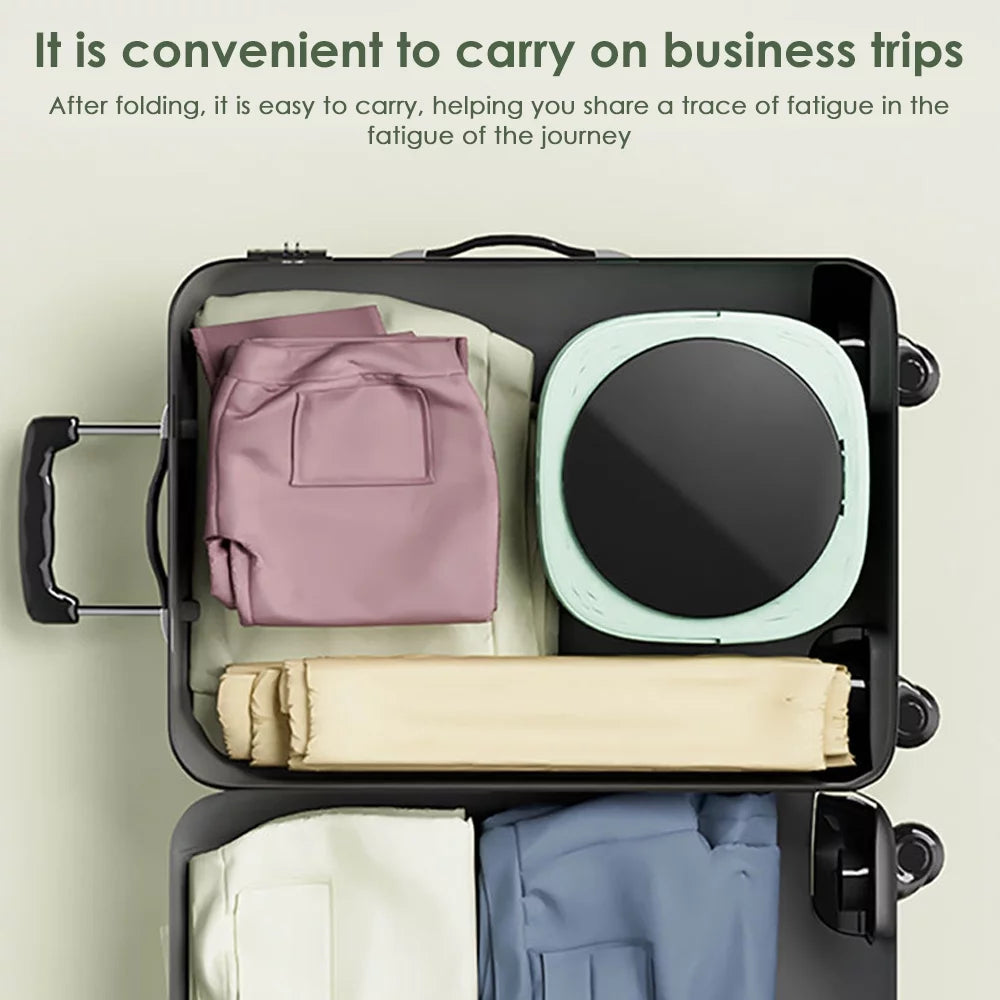 JahyShow Purple Portable Washing Machine - Foldable Design for Travel, RV, and Home