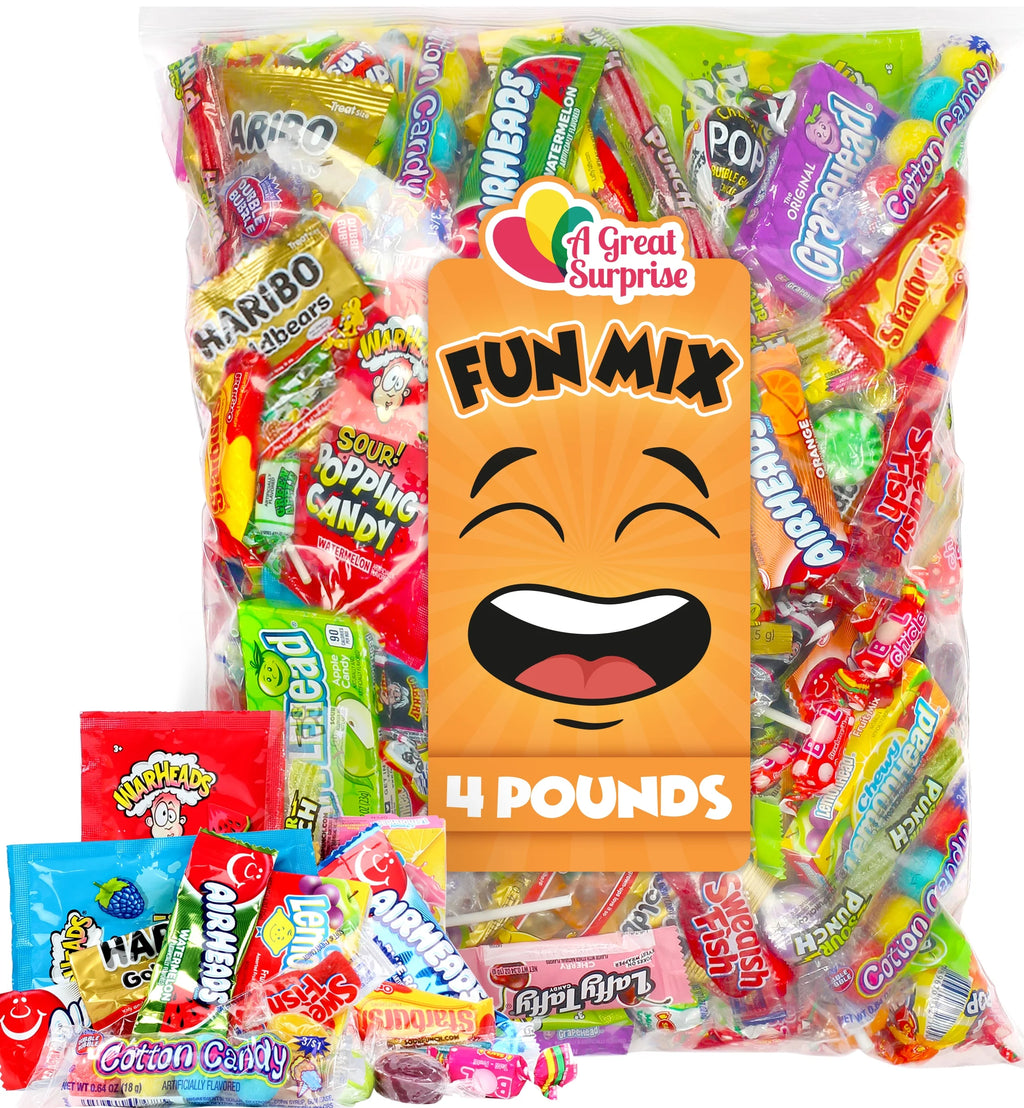 Candy Mix Assorted - Easter Candies Bulk - 4 Pounds - Pinata Stuffers - Fun Size Candies for Kids