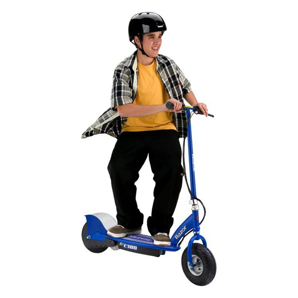 Razor E300 Rechargeable Electric Motorized Ride on Kids Scooters, 1 Red u0026 1 Blue