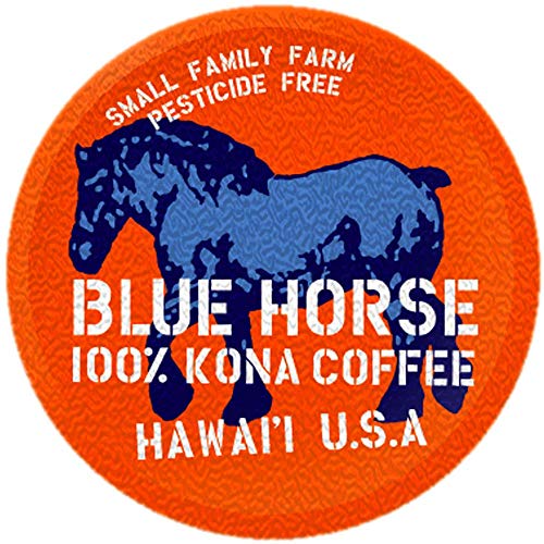 Farm-fresh: 100% Kona Coffee - Medium Roast - Compatible with K-Cup 10-20 Single Serve Pods