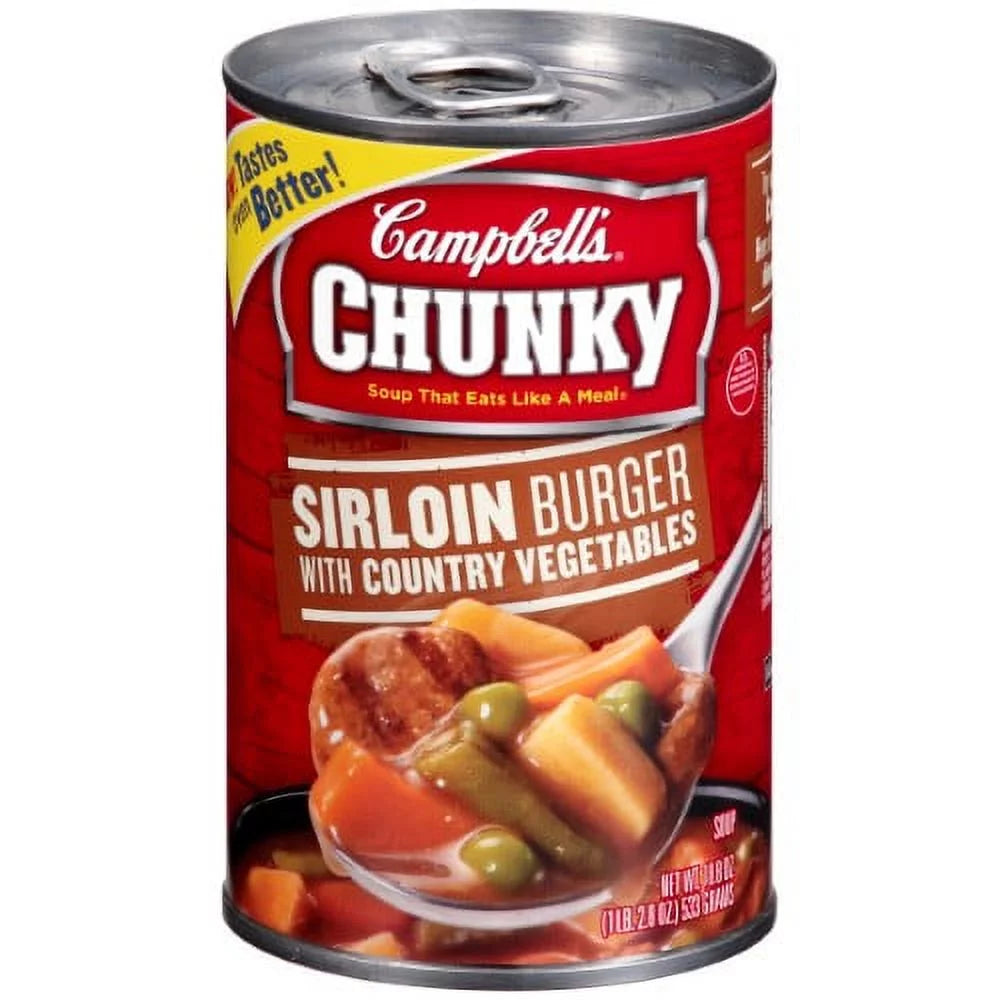 Campbell's Chunky Sirloin Burger with Country Vegetables Soup