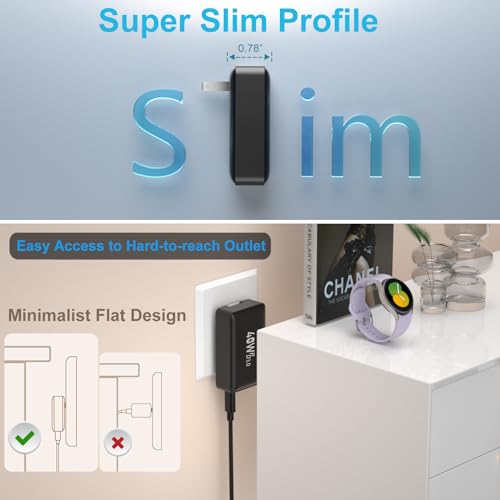 Slim Flat USB Wall Charger, Pofesun 3Pack Ultra Thin Dual Port Wall Adapter, Low Profile Block Power Cube Compatible for iPhone, iPad, iPod, Android, Samsung Galaxy