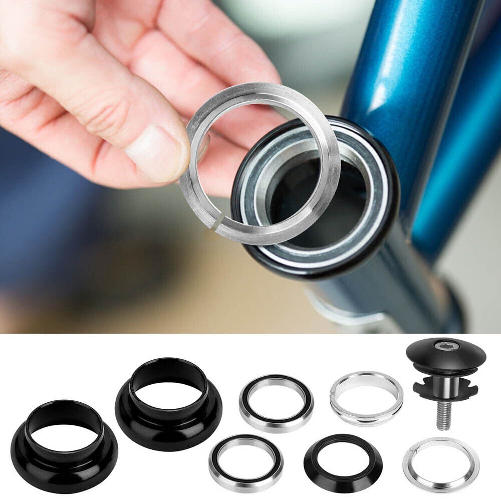 2PCS 34mm 1-1/8" Threadless Sealed External Bearing Headset Kits for MTB Road Bike Bicycle