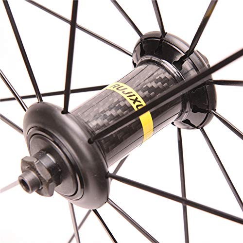 700C Racing Bicycles Wheel 40 Knife Carbon Tube Hub Dead Fly Field Wheel Set Fixed Gear Aluminum Alloy Rim 40mm High
