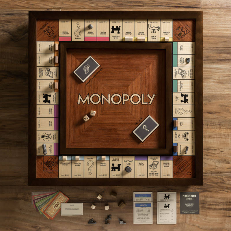 Men&s Heirloom Wood Monopoly Set | Orvis