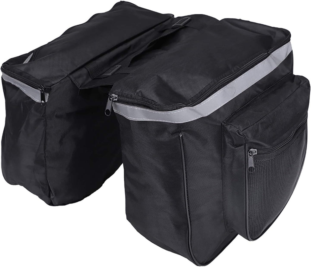 25L Bicycle Rack Bag Bicycle Rear Seat Bag Bike Rear Carrier Bag Double Side Bike Rack Bag Rear Rack Bike Pack Cycling Gear Carrier