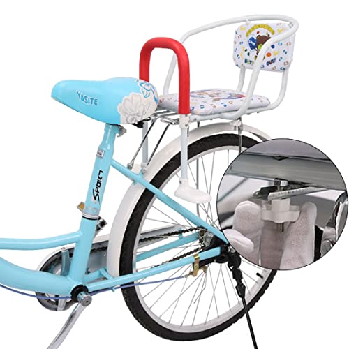 bike attachment for kids on adult bike bike seat for kids kid seat for adult bike Bicycle Child Seat Baby Safety Seat Rear Child Thickened Seat Cushion Chair Stool Big Child Bicycle Rear Seat Frame