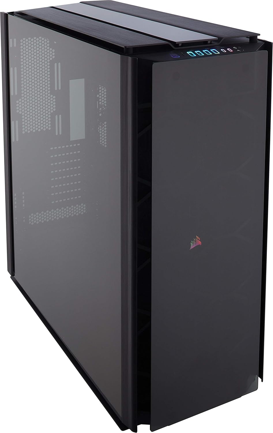 Corsair Obsidian Series 500D RGB SE Premium Mid-Tower Case, 3 RGB Fans, Smoked Tempered Glass, Aluminum Trim, Integrated Commander PRO fan and lighting controller (CC-9011139-WW)