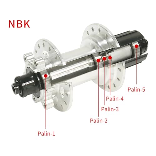 MTB Hub 32 Holes 5 Bearing Front Rear Aluminum Alloy Bike Hubs,Thru Axle/Quick Release Six Pawls Disc Brake HG Taki Bicycle Hubs for 8-11 Speed Mountain Bike