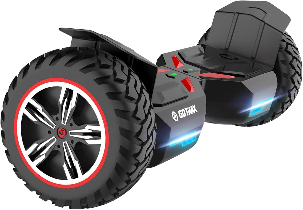 GOTRAX E4 All Terrain Hoverboard, 8.5" Offroad Tires Self Balancing Scooters with Music Speaker, UL2272 Certified, 144Wh Battery Up to 7 Miles, Dual 250W Motor Up to 7.5Mph