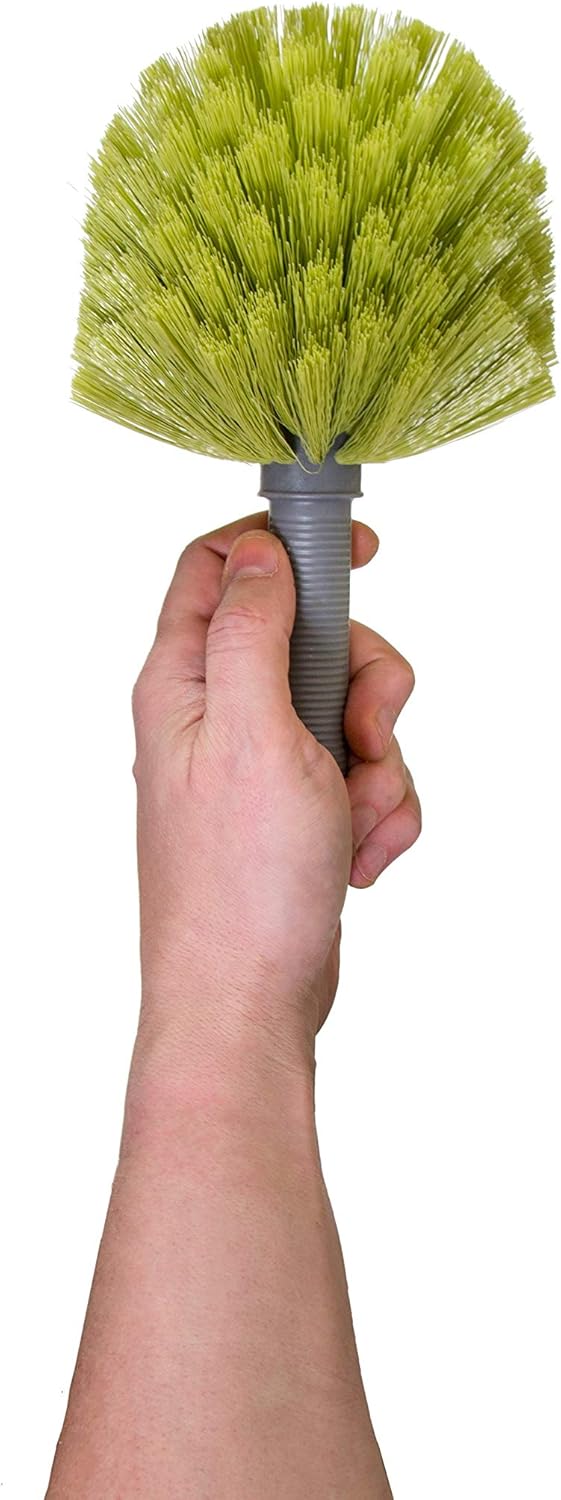 DocaPole 7-30 Foot (36 Ft Reach) Telescoping Extension Pole with Cobweb Duster for High Ceilings and Corners