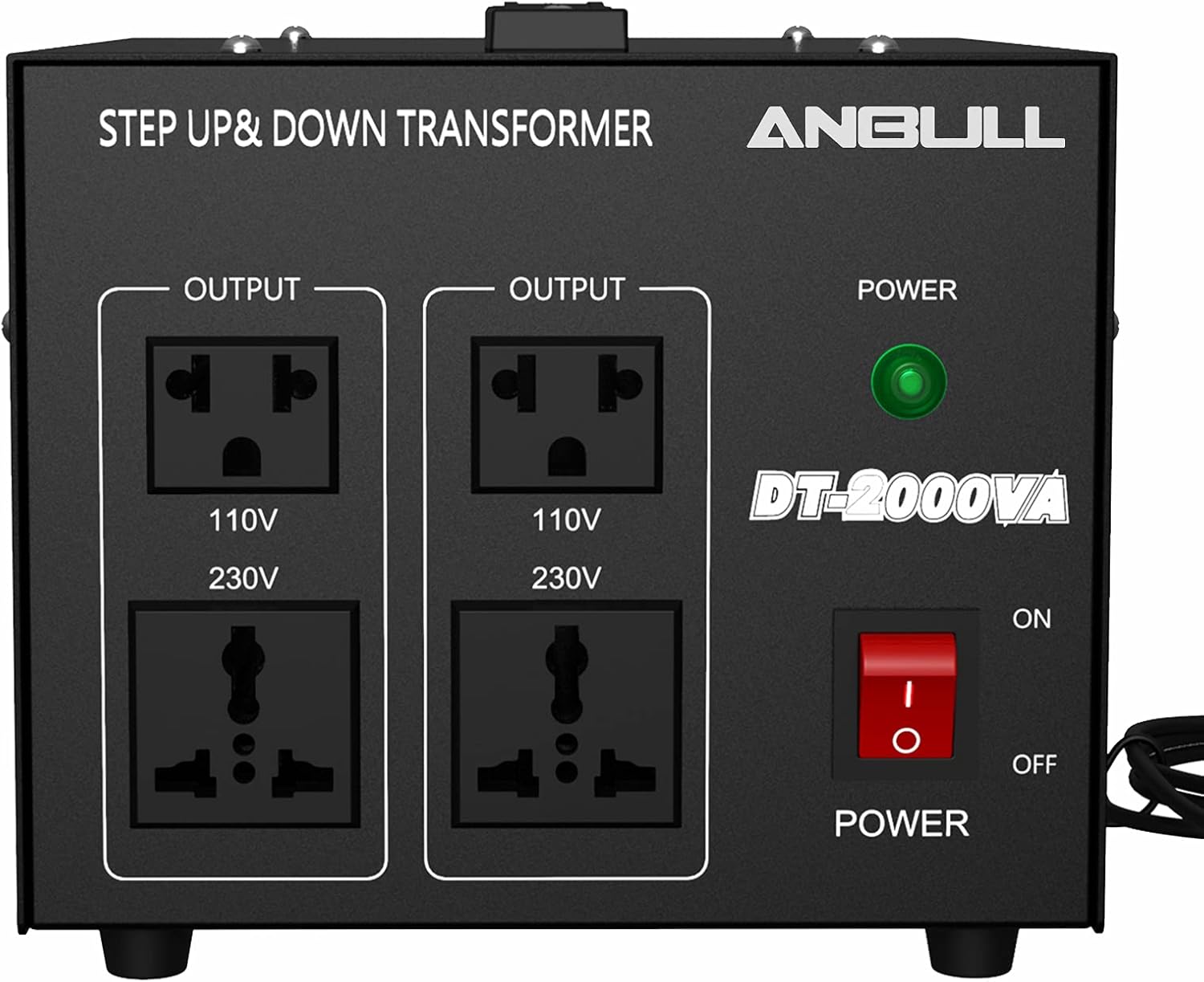 Anbull Voltage Converter 3000 Watt Voltage Transformer, 220V / 230V / 240 Volt to 110V / 120 Volt or 110V / 120 Volt to 220V / 230V / 240 Volt, Heavy Duty Step Up & Down Transformer Converter